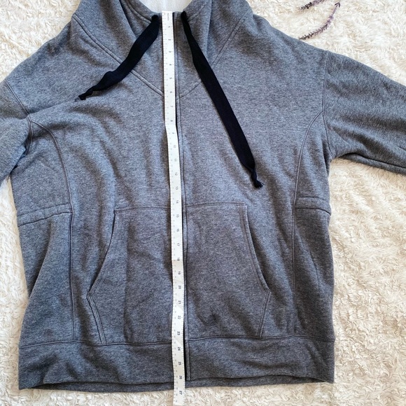 Fabletics Leah grey oversized Zip Up Hoodie/Jacket - Picture 6 of 7